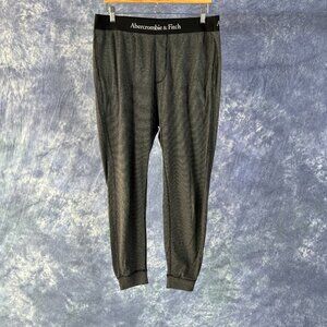 Abercrombie & Fitch Gray Striped Pajama Bottoms
